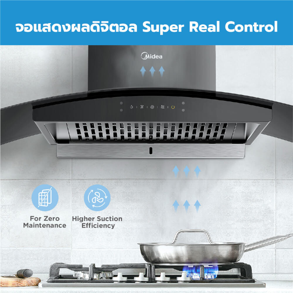 เครื่องดูดควันกระโจม MIDEA รุ่น 90V11 ขนาด 90 ซม._4